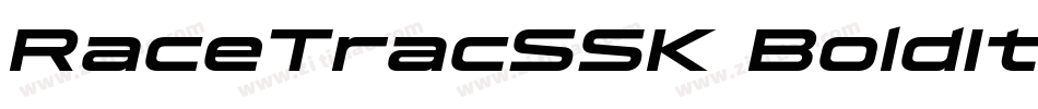 RaceTracSSK BoldItalic字体转换